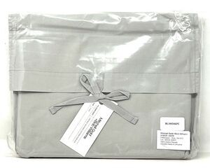 Mitchell Gold Bob Williams King Pillowcases Cotton Percale Dove Gray VTG Wash